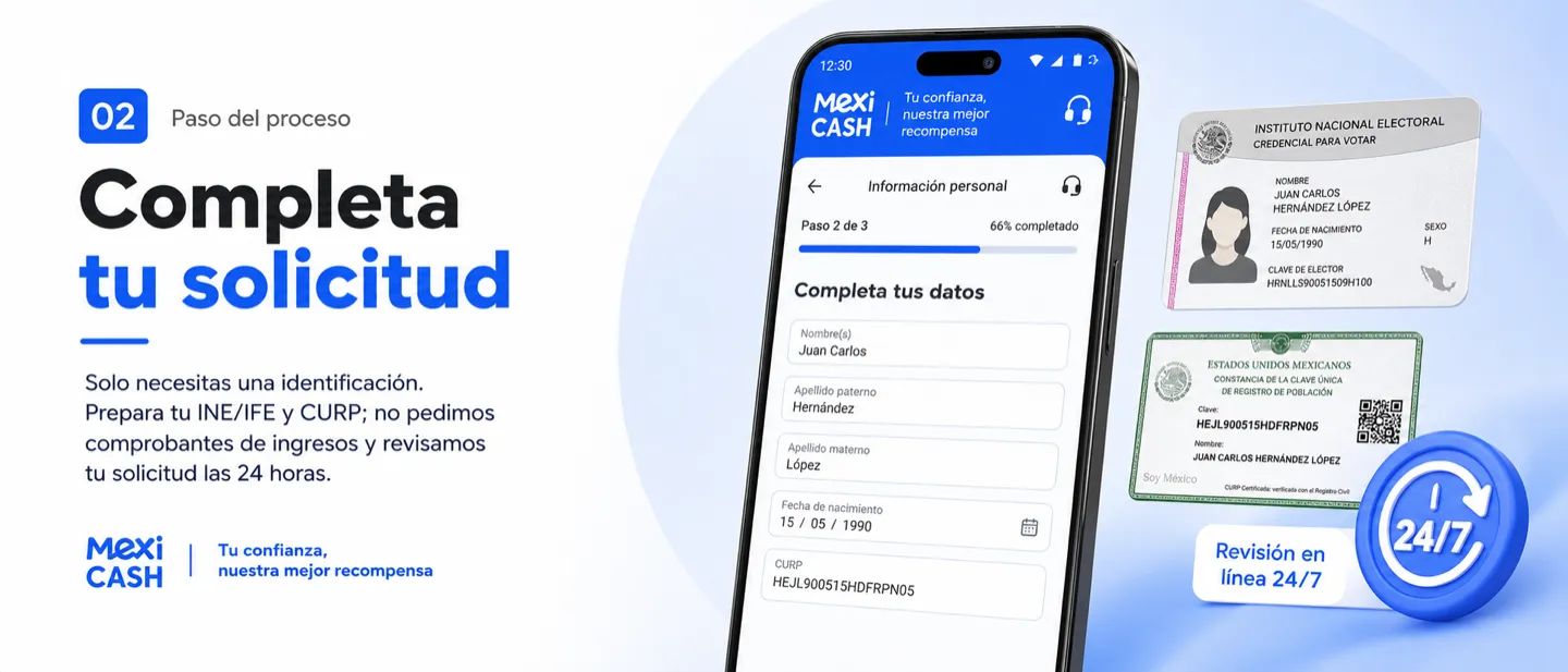 Paso del proceso de solicitud: Completa tu solicitud